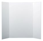 Trifold 36 x 48 White Project Display Board