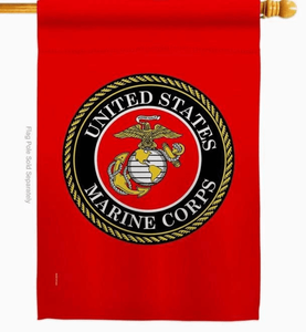 Two Group Impressions Flag Marine Corp