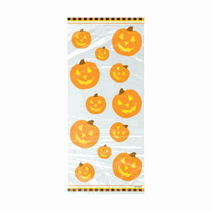 Unique 20ct Pumpkin Cello Treat Bag 5x11
