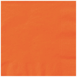 Unique 20ct Pumpkin Orange Lunch Napkin