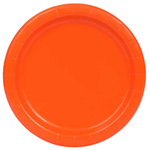 Unique 8ct 9in Pumpkin Orange Plates