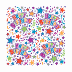 Unique Birthday Stars Gift Wrap 30in x 5 ft