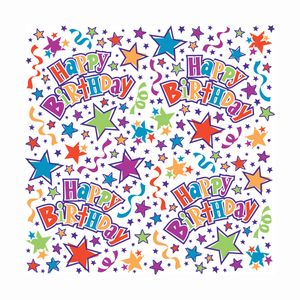 Unique Birthday Stars Gift Wrap 30in x 5 ft