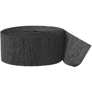 Unique Black Crepe Streamer 81 ft