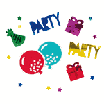 Unique Colorful Party Shapes Birthday Foil Confetti
