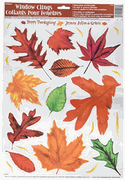 Unique Fall Leaves Window Clings
