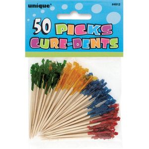 Unique Frill Picks - Assorted 50ct