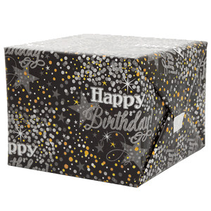 Unique Glittering Birthday Gift Wrap 30in x 5 ft