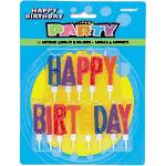 Unique Happy Birthday Letter Candles in Holders