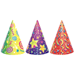 Unique Kaleidoscope Hats Assorted 6ct