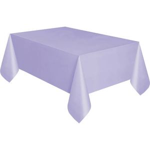 Unique Lavender Solid Rectangular Plastic Table Cover 54in x 108in