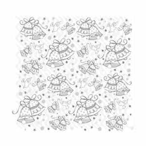 Unique Metallic Wedding Bells Gift Wrap 30in x 5 ft