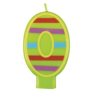 Unique Number 0 Decorative Birthday Candle