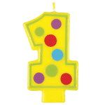 Unique Number 1 Decorative Birthday Candle