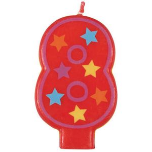 Unique Number 8 Decorative Birthday Candle