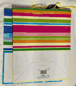 Unique Party Stripes Large Gift Bag Assorted