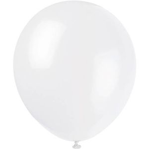Unique White Balloons 20CT 9in
