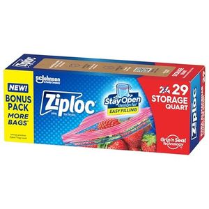 Ziploc 29ct Quart Storage Bag