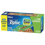 Ziploc - 50 Count Sandwich Bags