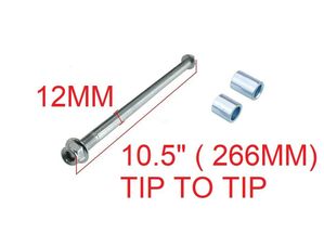 10.5" 12MM DIAMETER WHEEL AXLE W/ SPACER FOR PIT DIRT BIKE AX02