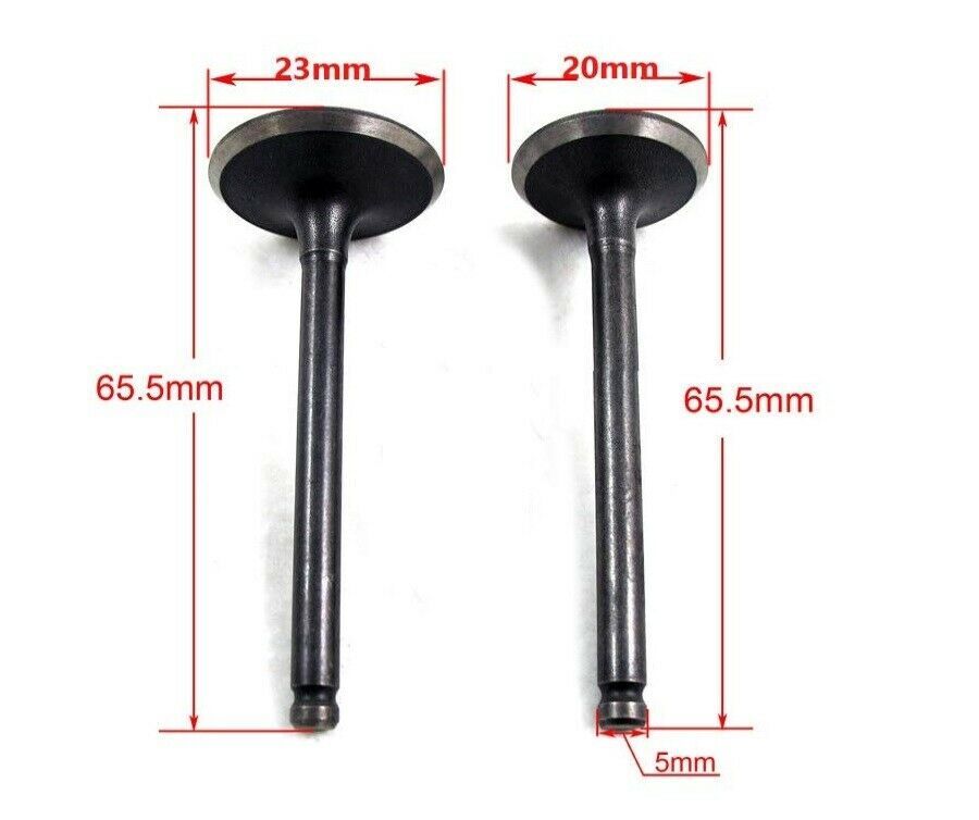 110cc Engine Head Intake Exhaust Valves 20MM 23MM Lifan VV01