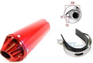 28mm 1.1 inch Motorcycle Exhaust Muffler Silencer Pipe for CRF50 EX16H_R