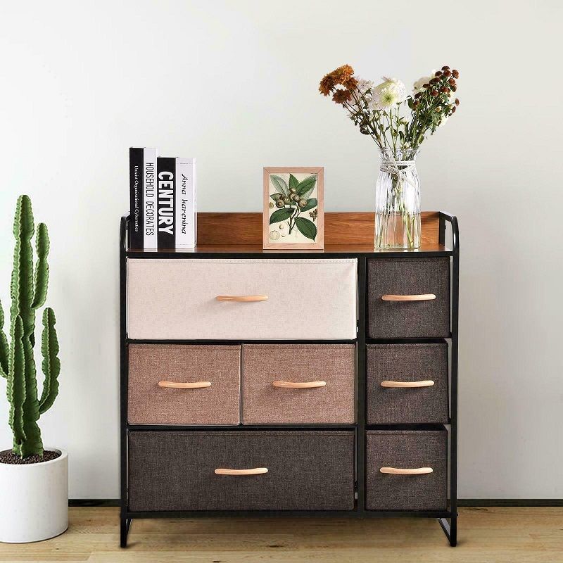 Kamiler KM5L612 7Drawer Dresser 3Tier Storage Organizer Tower Unit