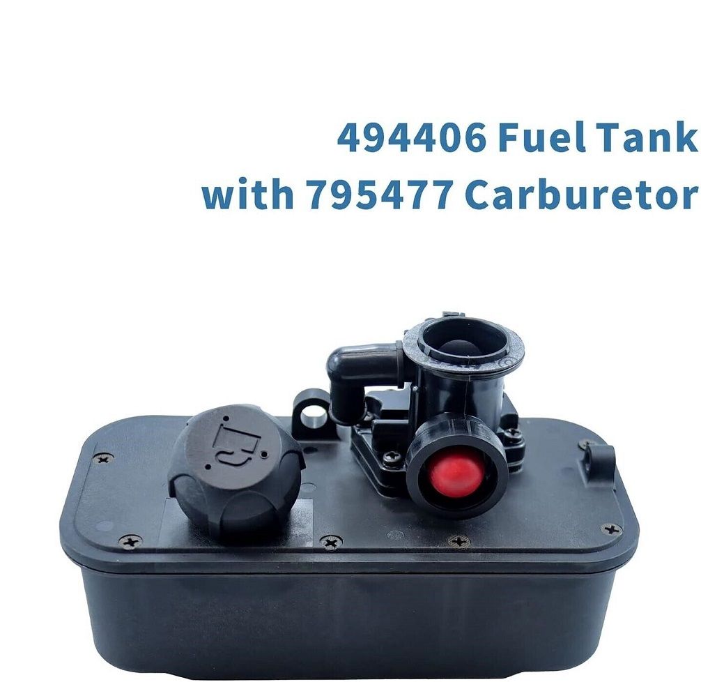 CARBURETOR + FUEL TANK for 494406 498809, 498809A, 498811 GCA21+