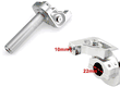 7/8" SILVER CNC THROTTLE TWIST CLAMP FOR CRF70 KLX110 SSR PIT BIKE CL06 7/8" SILVER CNC THROTTLE TWIST CLAMP FOR CRF70 KLX110 SSR PIT BIKE CL06