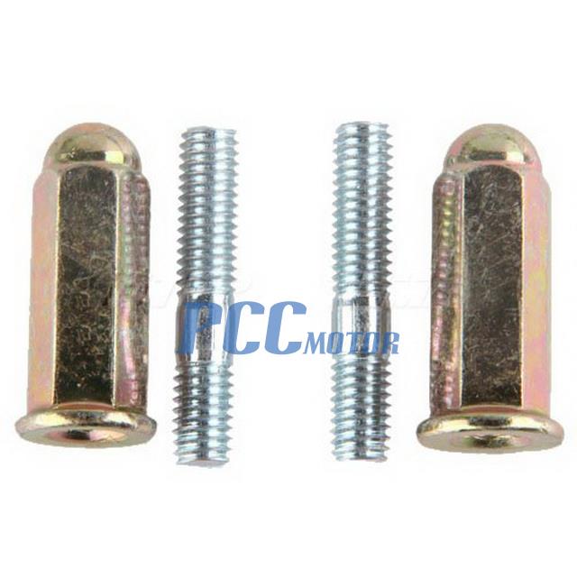 Exhaust Bolts Nuts GY6 50cc 70cc 90cc 110cc 125cc 150cc Scooter Moped