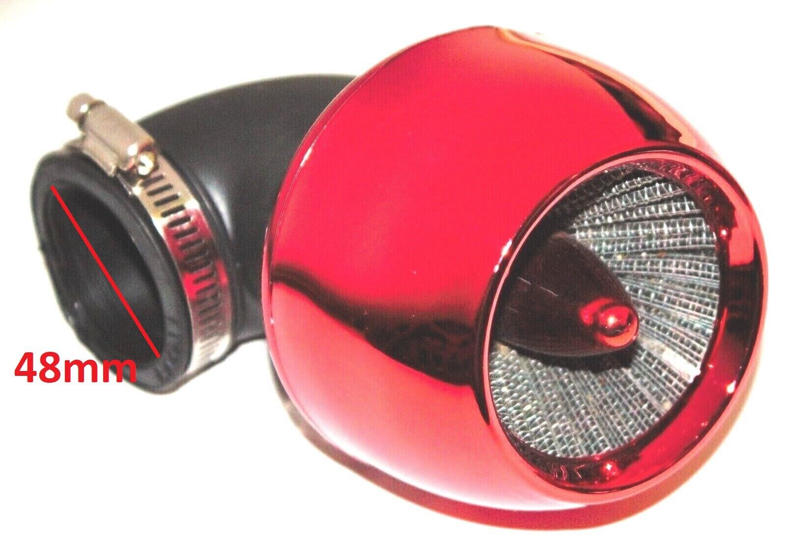 48mm Performance Air Box Filter Motorcycle Scooter Go Kart GY6 125cc