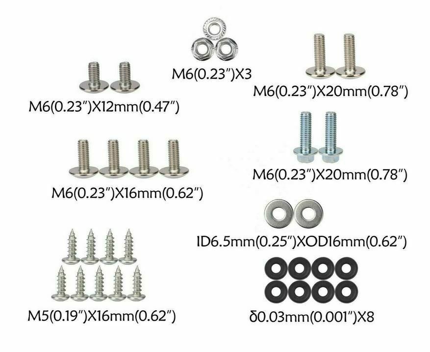 PLASTIC FENDER GAS TANK BOLTS BOLT SCREW SET FOR COOLSTER XR50 CRF50