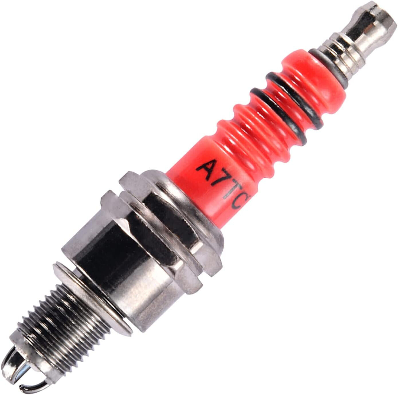 2-Pack A7TC 3-Electrode Spark Plugs For 50cc-125cc ATV, Dirt Bike, Scooter
