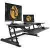 FEZIBO FZ-SD01B-R1 36" Standing Desk with 16" Height Adjustable Desk Riser LM08