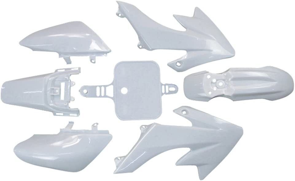 WHITE PLASTIC KIT XR50 CRF50 or Chinese Replica PIT Dirt BIKE COOLSTER PS01