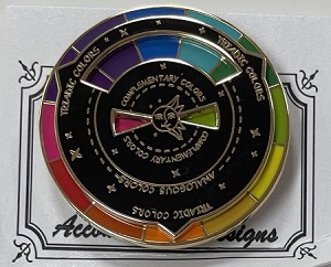 Color Wheel Black Spinner Magnet