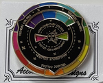 Color Wheel Black Spinner Magnet