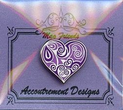 Purple Swirl Heart Mag Friend