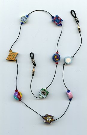 Buttoned Eyeglass Chain