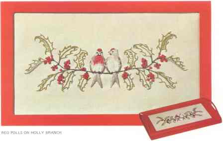 Red Polls on Holly Branch