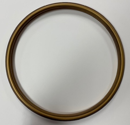 16" Round Frame Dark Gold