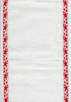 14ct Banding White w/ Red Stars 4"