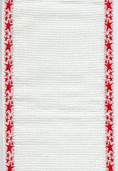 14ct Banding White w/ Red Stars 4"