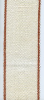 20ct Linen Banding 2.25" Ecru/Brown