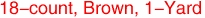 18-count, Brown, 1-Yard