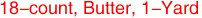 18-count, Butter, 1-Yard