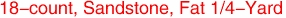 18-count, Sandstone, Fat 1/4-Yard