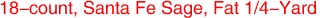 18-count, Santa Fe Sage, Fat 1/4-Yard