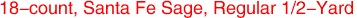 18-count, Santa Fe Sage, Regular 1/2-Yard