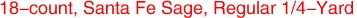 18-count, Santa Fe Sage, Regular 1/4-Yard